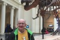 T-Rex nick=named "Sue" sneaking up on unsuspecting tourist to perpetrate bullying at the Field Museum