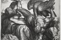 PROMETHUS, CHAINED TO A ROCK, AHVING HIS LIVER KNAWED by a vulture as punishment for giving the gift of fire to mankind